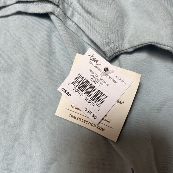 NWT Tea Collection City Graphic Trapeze Dress Size 3 - Picture 6 of 6